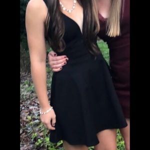 Black Formal Dress - Skater Tank Dress Lulus